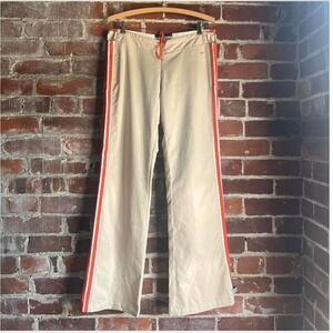 RARE‎ Nike Sportswear Vintage Track Pants Beige Orange Stripe Women's Medium